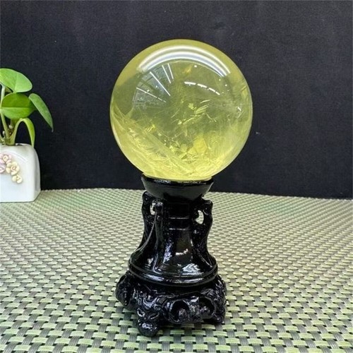 Sfera di citrino naturale 59 mm sfera di cristallo Reiki decorazione cristallo minerale healGift - Foto 3 di 8