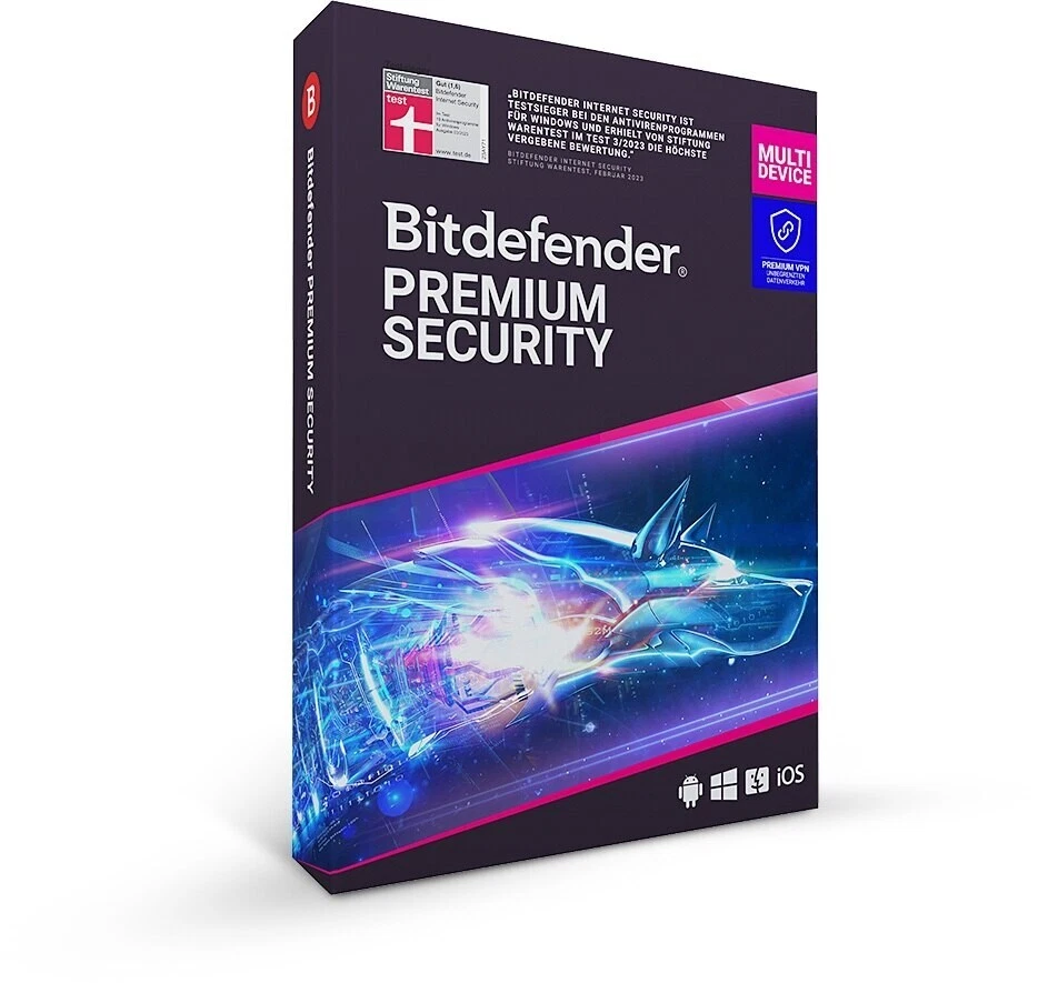 Bitdefender Premium Security (Total + VPN) 3-10 dispositivos 1-2 años licencia Code Key