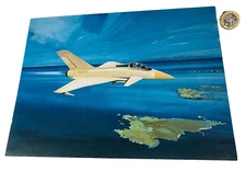 Large Card Picture EAP British Aerospace Aircraft 26x19cm Plane Vintage ra