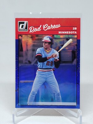 ROD CAREW - 2023 Donruss #278 Blue Holo Foil - Minnesota Twins E7B