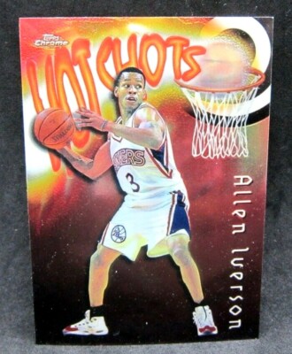 Allen Iverson 1997-98 Topps Chrome Hot Shots#SB26!Philadelphia