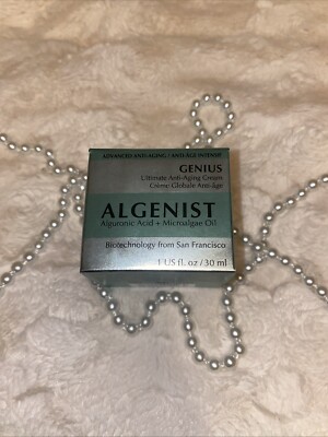 Anti-Aging Cream Algenist Genius Alguronic Acid and Microalgae Oil 1oz/30ml NIB