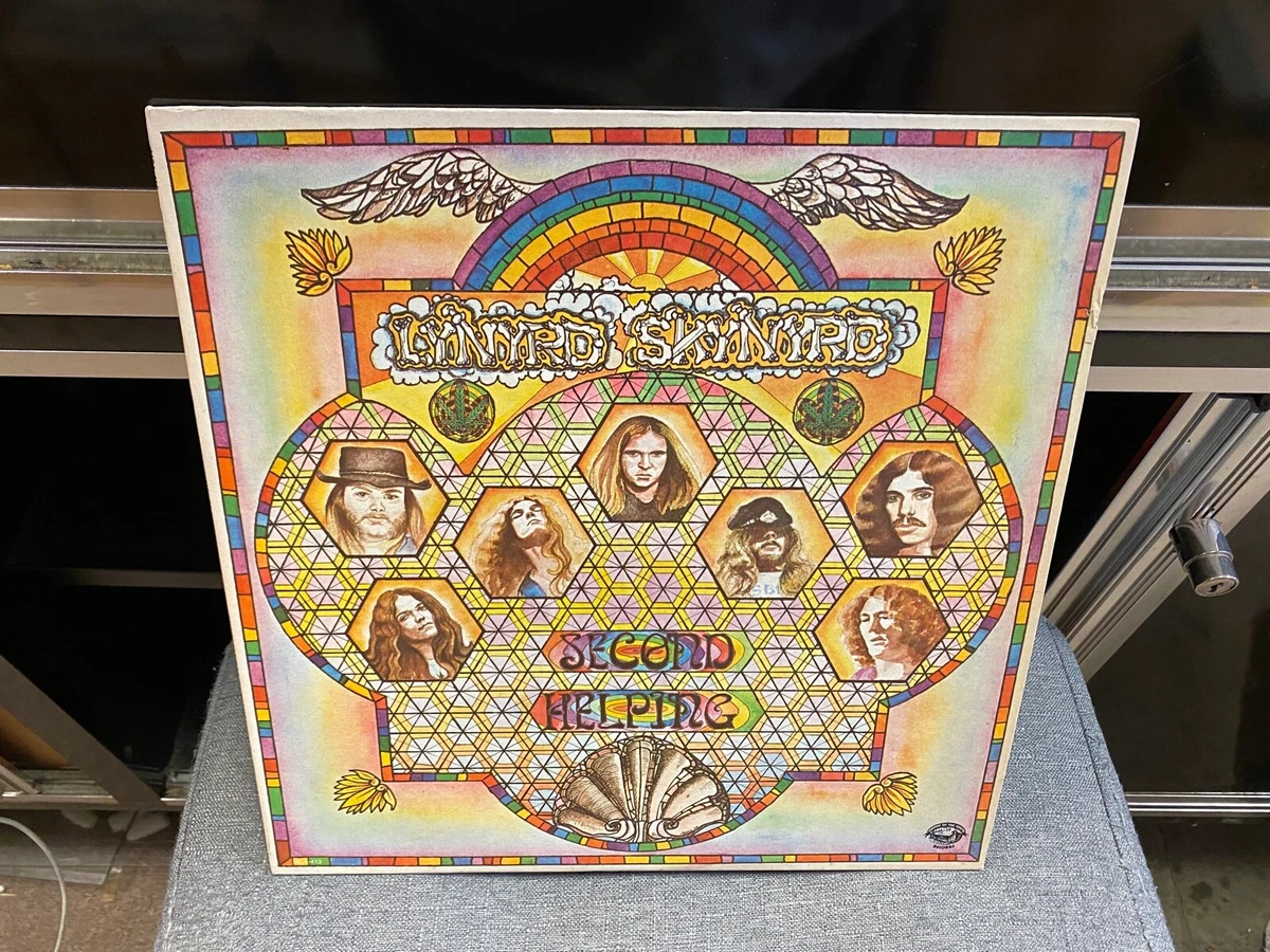 Lynyrd Skynyrd Second Helping LP 1975 MCA-413 black rainbow labels CRC EX