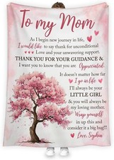 Custom To My Mom Blanket, Personalized Message Blanket Mother Day Christmas Gift