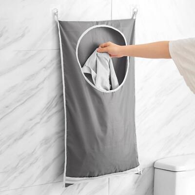 Hanging Laundry Hamper Bag Wall Hanging Laundry Bag for Living Room Dorm