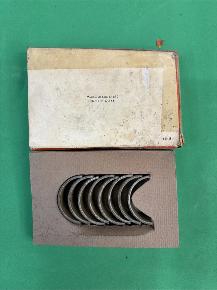 Renault Dauphine Caravelle & Gordini NOS  Connecting Rod Bearing Set .040” Over - Image 4 of 4