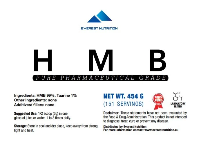 Polvo HMB 100% Pura Calidad Farmacéutica ANTICATABÓLICO, PÉRDIDA DE GRASA. - Imagen 2 de 4