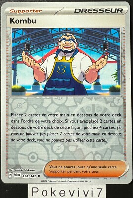 Pokemon Karte Kombu 138/142 Reverse EV7 Scharlach und Violett 7 SCR FR NEU