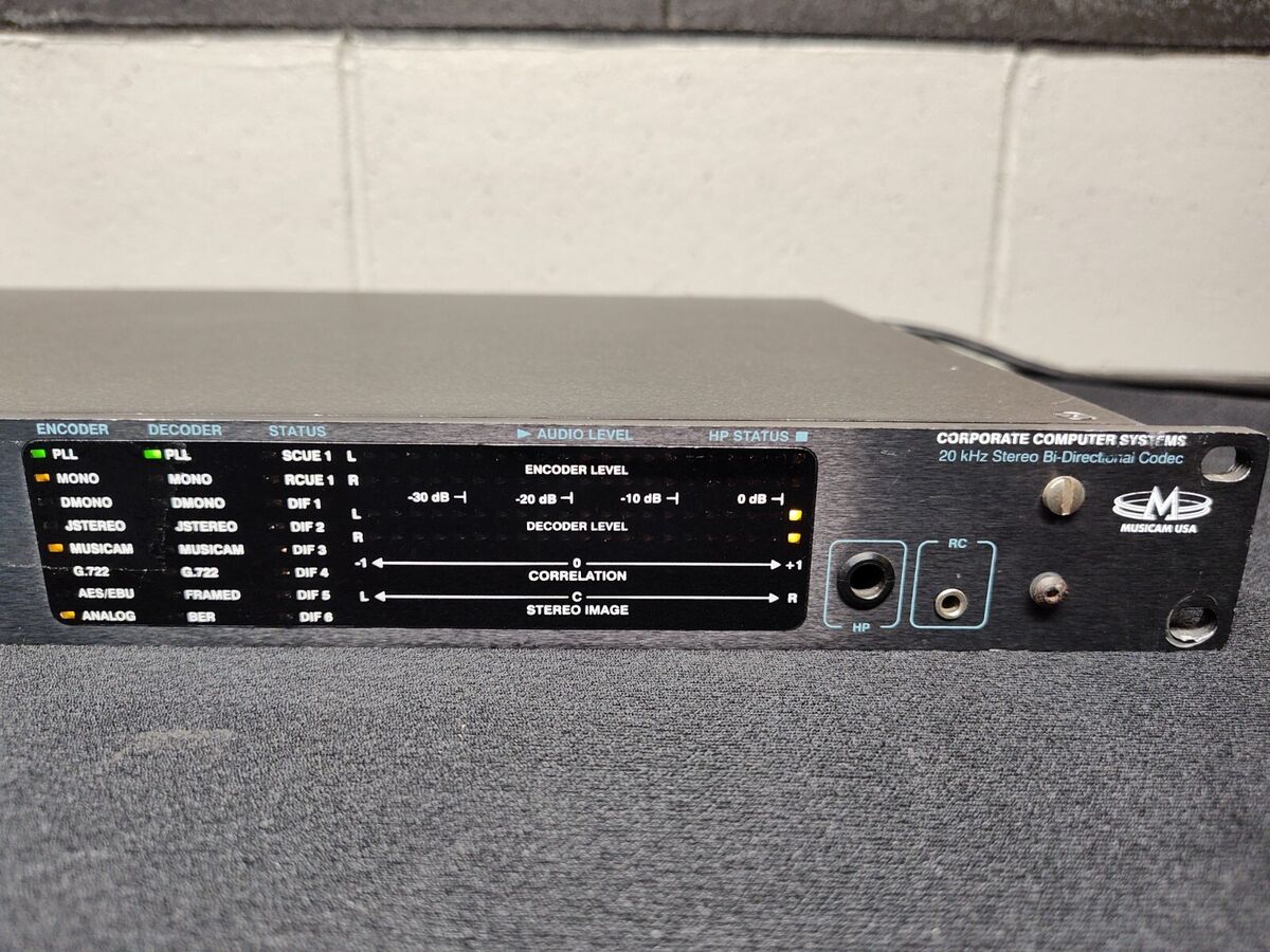 Musicam CDQ Prima 120 20kHz Stereo Bi-Directional Codec w Musicam CDQ Prima 120 20kHz Stereo Bi-Directional Codec w