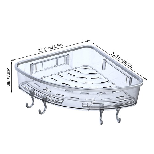 Shower Caddy Wall-mounted Shower Shelf Multifunctional Waterproof Shower Pawex - Picture 7 of 15