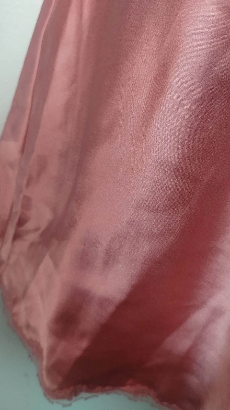 UNDERCOVER Abito Victoria's Secret rosa pizzo orlo raso slip camicia piccolo spacco laterale Y2K