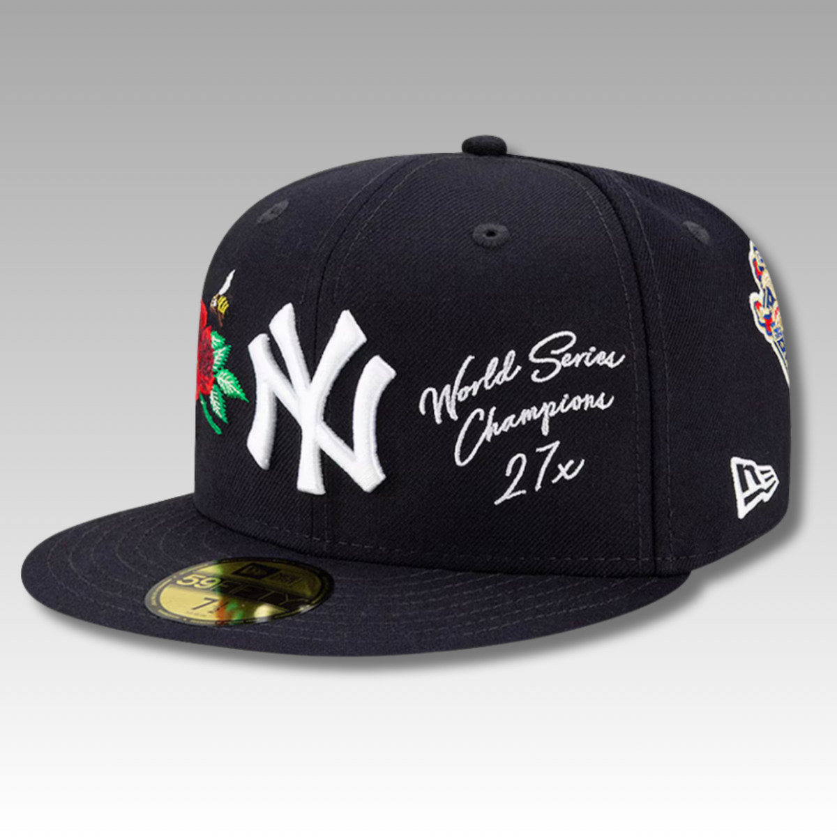 New York Yankees 27x WS Champs 59FIFTY Fitted Hat - Navy