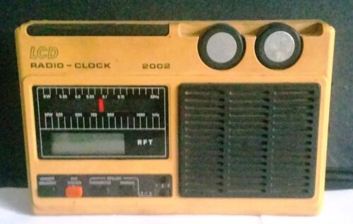 DDR / RTF LCD Radio Clock 2002. / Uhrenradio, ungereinigt, Antenne I.O. - Bild 1 von 5