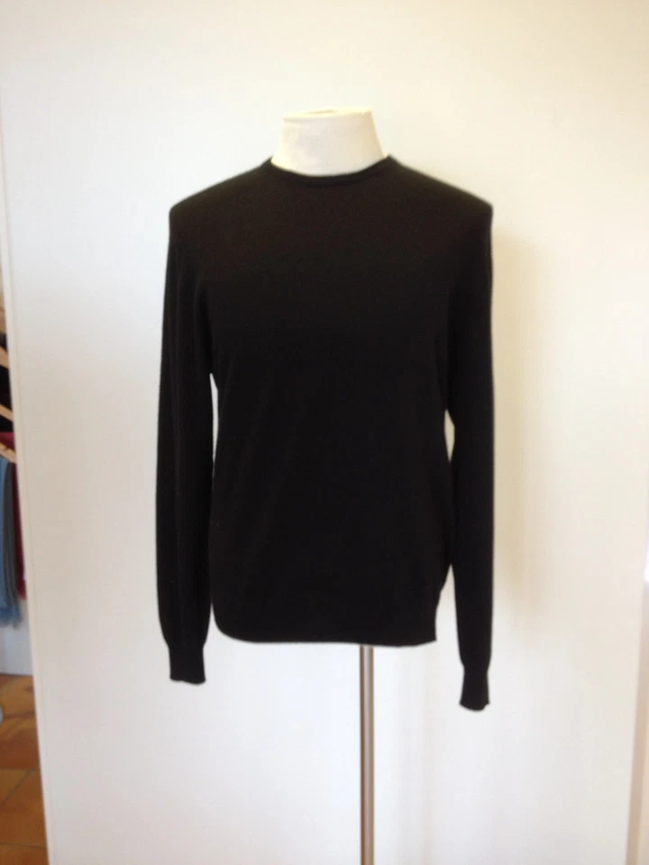 Genres Silk & Cashmere Men's Crew Neck Jumper Pullover - 3 Colour Choices