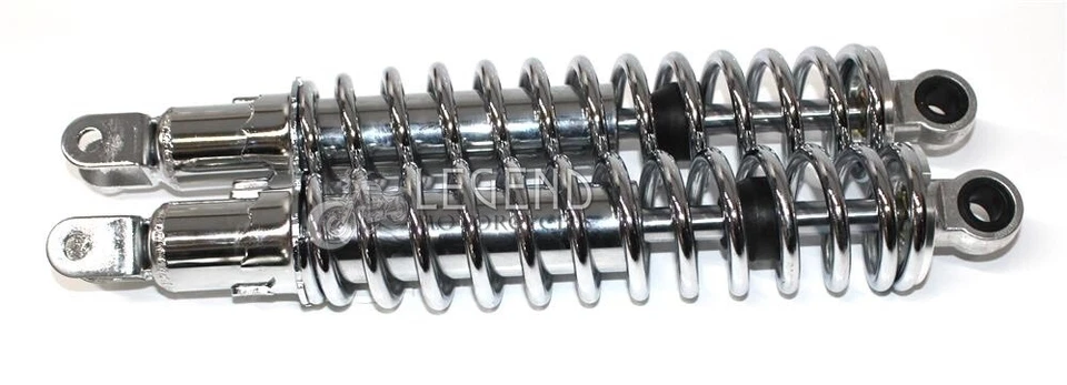 NUEVOS amortiguadores traseros cromo Honda CB400F 75-77 400/4 - amortiguadores 315 mm CB400 Foto 4 de 4