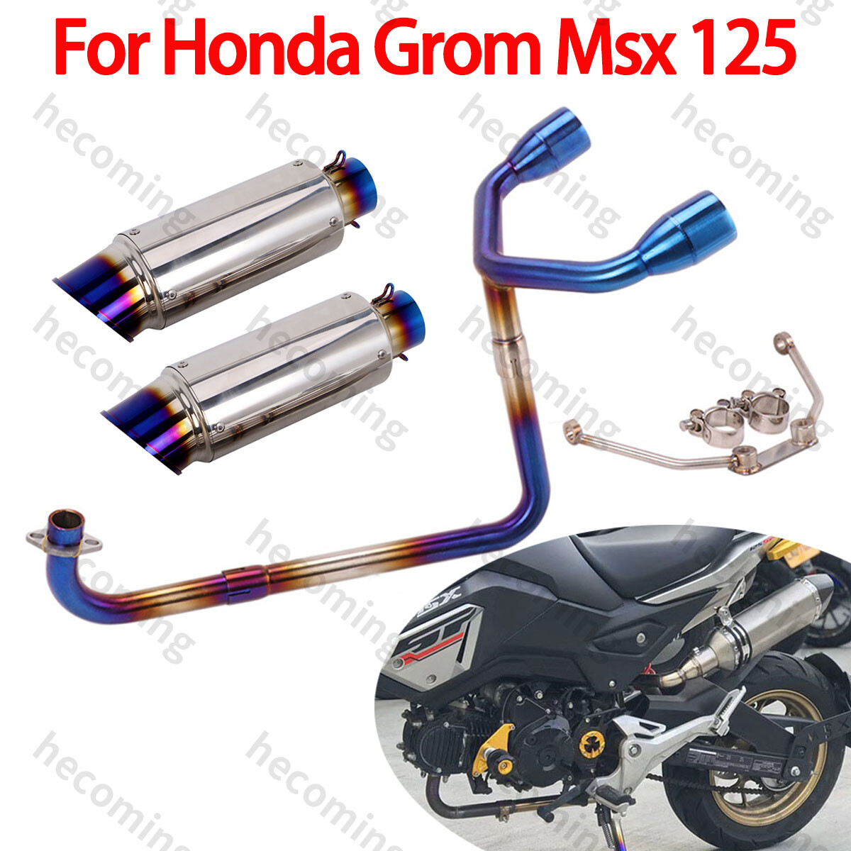 0507B： BB EXHAUST SYSTEM HONDA GROM MSX