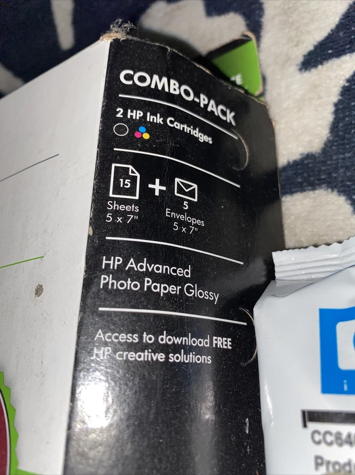 HP 60 Black & Tricolor Ink Combo Ink Cartridge OEM SEALED Genuine 3pc Lot - Image 2 of 4