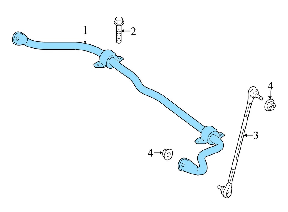 Mercedes-Benz CLA45 AMG 2014-2015 2,0 L - Estabilizador delantero / Barra estabilizadora Foto 3 de 4