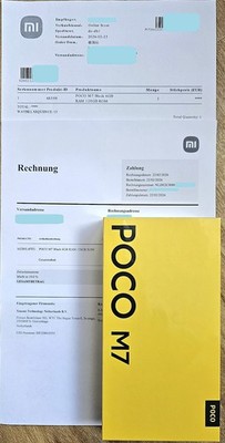 NEU/OVP Xiaomi POCO M7 - 128GB/6GB - 7.000 mAh - Rechnung - Restgarant.