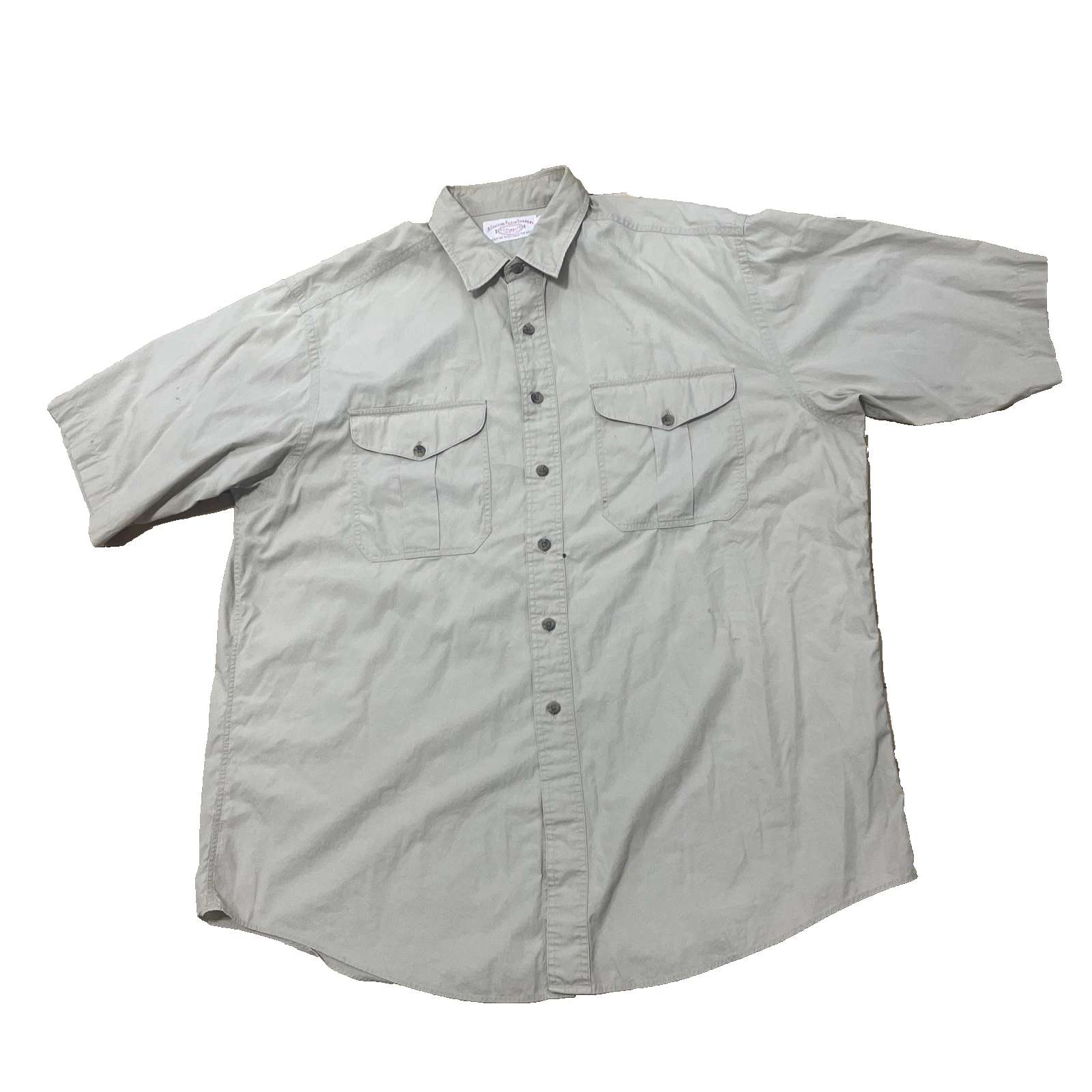 C.C. Filson Button Up Shirt Men XL Utility Fish Hike Hunt Thrash Grunge Hole 52"