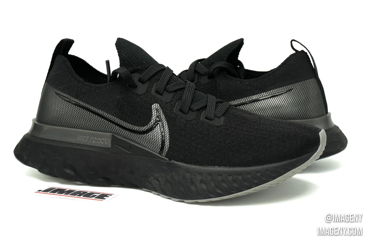Nike React Infinity Run Flyknit ブラック26cm Nike React Infinity Run Flyknit Black Metallic Silver for Sale