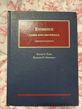 Evidence, Cases and Materials Thirteenth Edit...