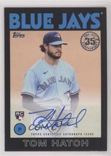 2021 Update 1986 Topps Baseball Black 53/199 Thomas Hatch Tom #86B-TH Auto he0