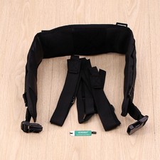 Tactical Molle Webbing Waist Padded Belt Combat War Belt w/ Suspender