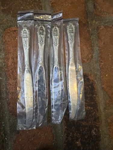 Wallace Sterling Rose Point Sterling Silver  Knives 9 1/8" New in Package 1 per