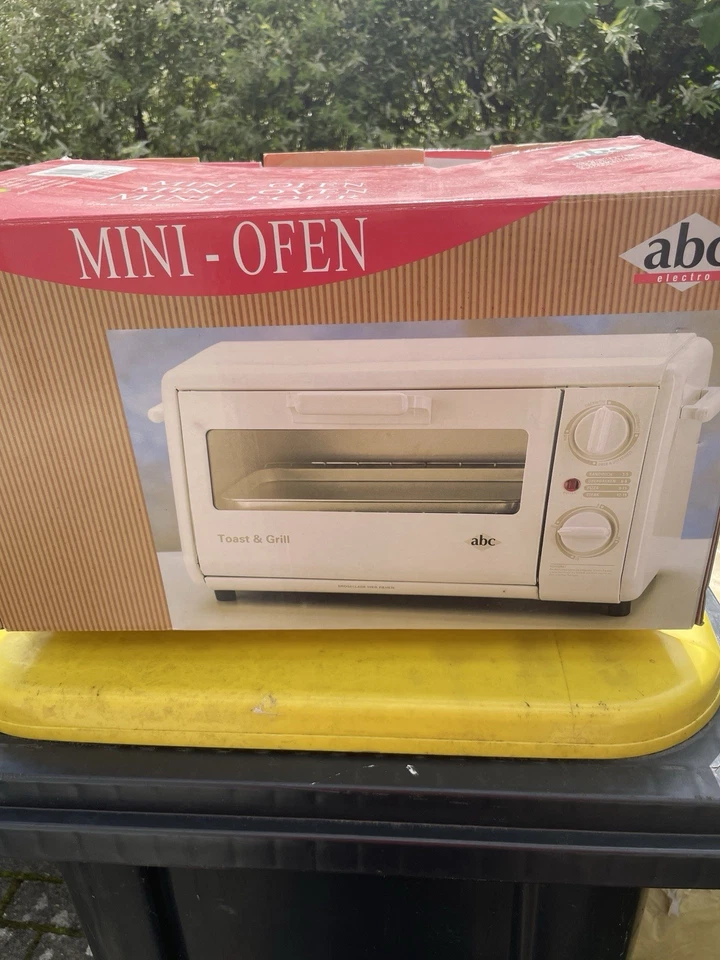 ABC Mini-Ofen, Backen, Grillen, Aufwärmen, Ober- und Unterhitze, Zeitschaltuhr