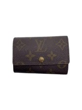 LOUIS VUITTON Multicler 6 Monogram Brown Leather Brown Allover Men's From JP