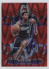 2023-24 Panini Mosaic Red Seismic Prizm 296/299 Malik Monk #39 1c35