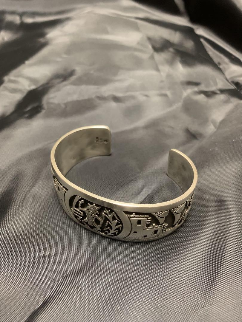 Hopi Eddison Wadsworth Overlay Silver Bangle Indian Jewelry