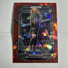 2023 Panini Prizm Draft Picks Sidy Cissoko #40 Red Cracked Ice Rookie Card RC. rookie card picture