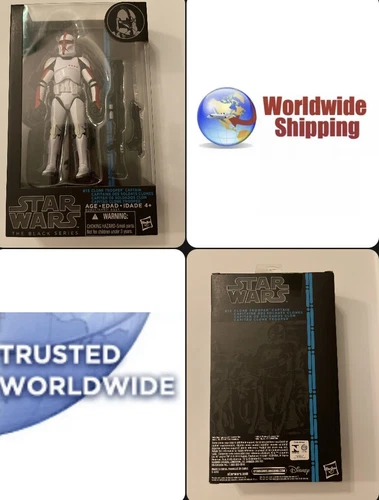 Hasbro Star Wars The Black Series Clone Trooper Captain #13 Action Figure NICE