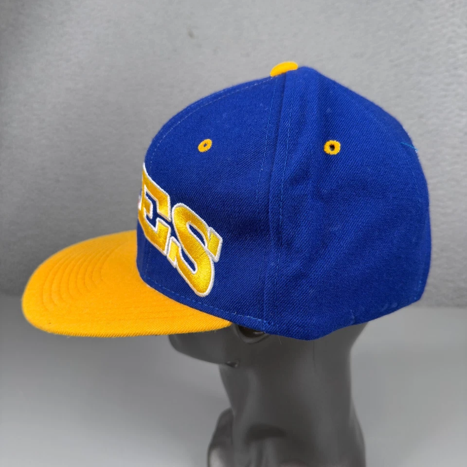 Vintage St Louis Blues Baseball Cap Mens Snapback Blue Wool NHL Hockey Starter - Image 2 of 4