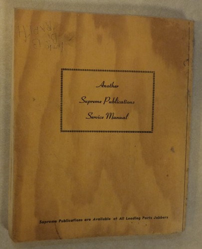 MOST OFTEN NEEDED 1951 VOLUME TV-5 TELEVISION SERVICING INFORMATION BY BEITMAN - Picture 2 of 6