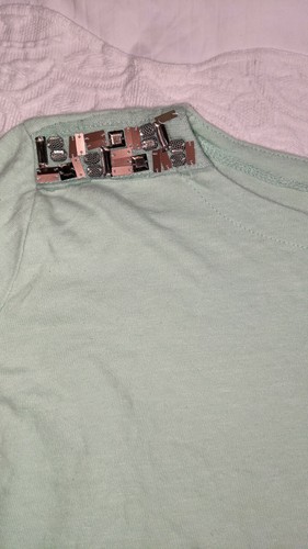 Crewcuts Collectible J girls sz. 12 mint green "Jewel" 3/4 top. Great shape - Picture 6 of 7