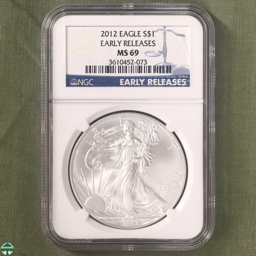 2012 American Silver Eagle NGC MS 69 Early Releases