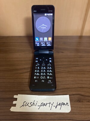 GRATINA （KYF42） KYOCERA GRATINA KYF42 Blue Android Flip Phone Unlocked From