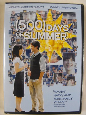 500) Days of Summer (DVD, 2009) Zooey Deschanel Joseph Gordon-Levi