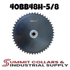 Summit Collars #40 Roller Chain Idler Sprocket 5/8" Bore Hardened 48 Tooth