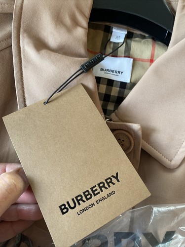 NWT Burberry Pink Apricot Long Trench Coat US6 UK8 MSRP $2145 - Picture 5 of 23