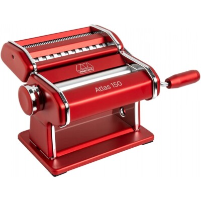 Marcato AT-150-RSO - Nudelmaschine Atlas 150 - 10 Stufen - 3 Pastaformate - rot