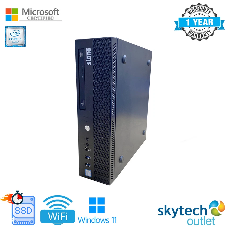 STONE SOFREP-217 Desktop Computer PC - i5 6th Gen 32GB DDR4 1TB SSD - Win11 Pro - Image 2 of 4