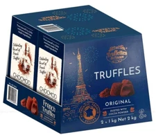 2 Packs Chocmod Truffettes de France Natural Truffles 2.2 LB Each, Total 4.4 LB