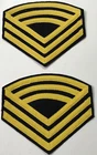 CIVIL WAR US UNION SARGENT MAJOR RANK CHEVRONS, LARGE 5TH INSIG,M 2XL KEPI  LOT