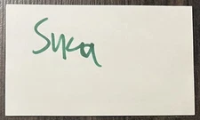 Sika Wrestler Autographed Index Card ( Roman Reigns Father)