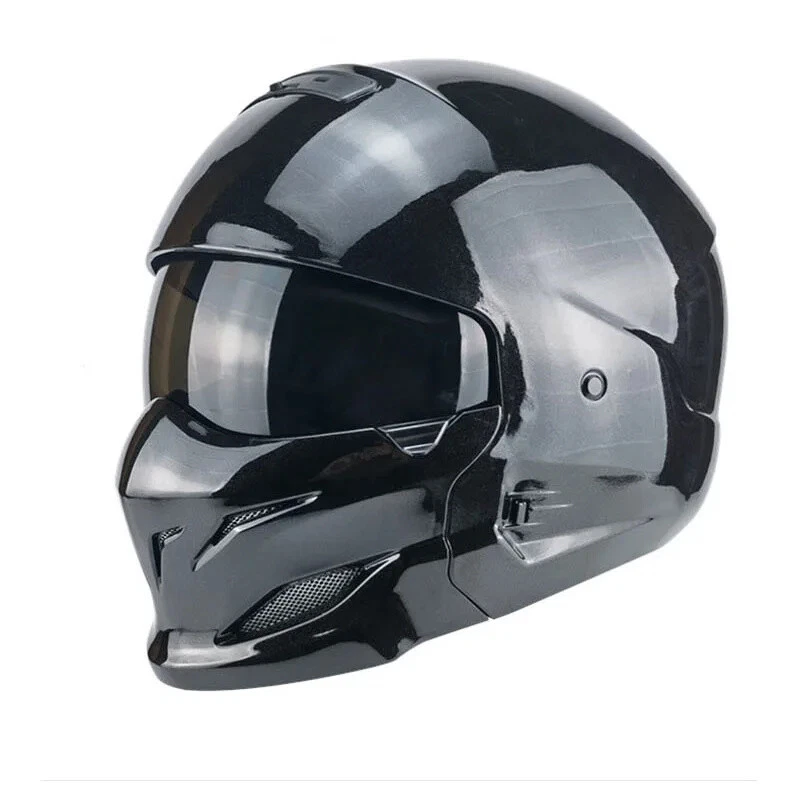 Latest Motorcycle Helmet Capacete Personality Combination Full Face Retro Helmet - Image 4 of 4