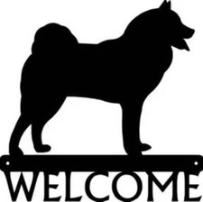 Finnish Spitz Dog Welcome Sign - Made in America - Outdoor Decor
